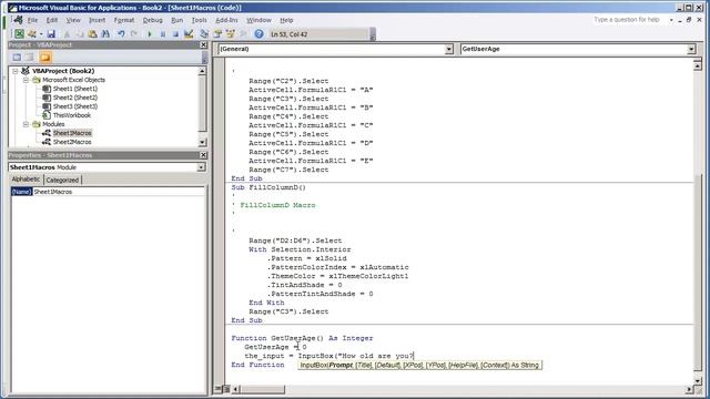 VBA Programming for Excel 2010 - V2.02 - Understanding Procedures and Functions смотреть онлайн