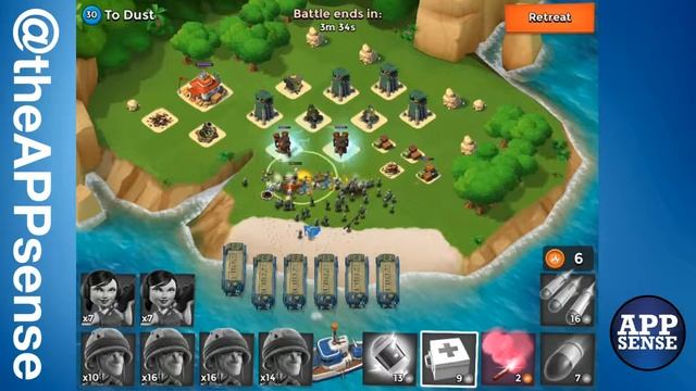 To Dust (30) Single Player Island - Boom Beach Walkthrough смотреть онлайн