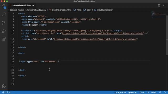 Adding Calendar / Date Picker in a web page смотреть онлайн