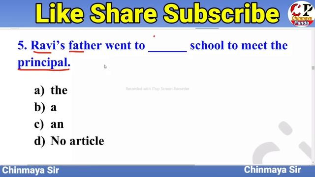 Articles Rules|English Article Practice Questions|English Grammar For All Competitive Exams|Chinmay смотреть онлайн