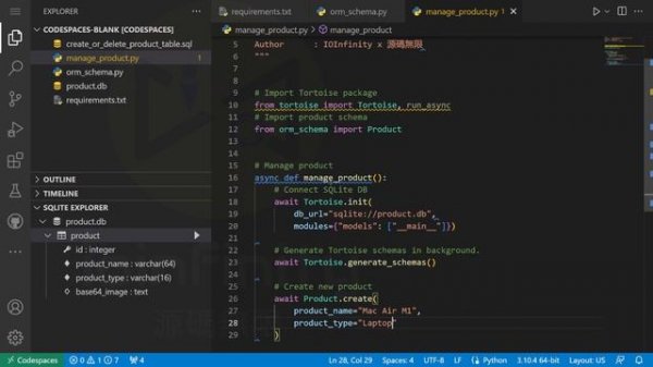 Connect database with TortoiseORM and insert data to database (Database ORM framework of Python)
