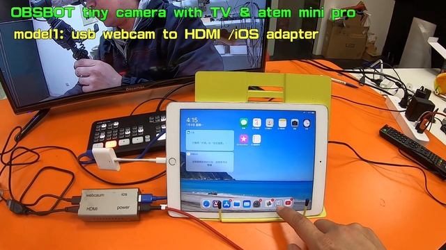 OBSBOT tiny HDMI OUTPUT with TV & video switcher +iOS application | atem mini pro смотреть онлайн