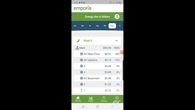 Emporia Vue2 dual breaker monitoring and deleting old data смотреть онлайн