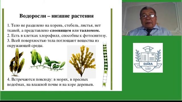 Разнообразие живых организмов Отличательные признаки отделов растений 8 КЛАСС смотреть онлайн