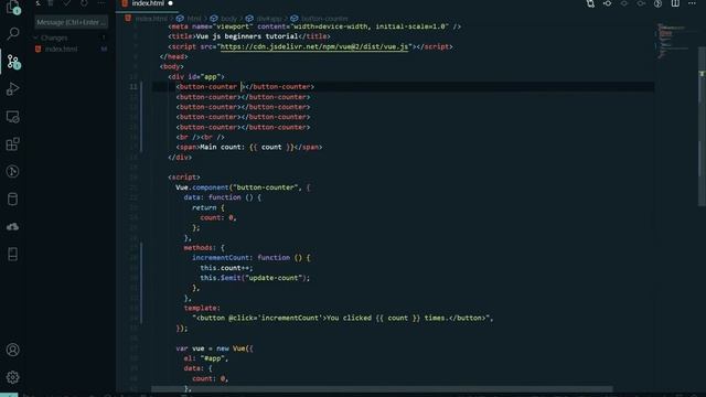Vue.js Beginners Tutorial Lesson 11 - Emitting events смотреть онлайн