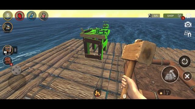 Raft Survival: Ocean Nomad - Simulator - Gameplay Walkthrough Part 1 (Android, iOS) смотреть онлайн