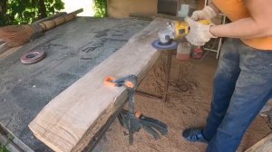 КАК СДЕЛАТЬ слэб из ДУБА без специального инструмента Дубовые доски из бревна своими руками