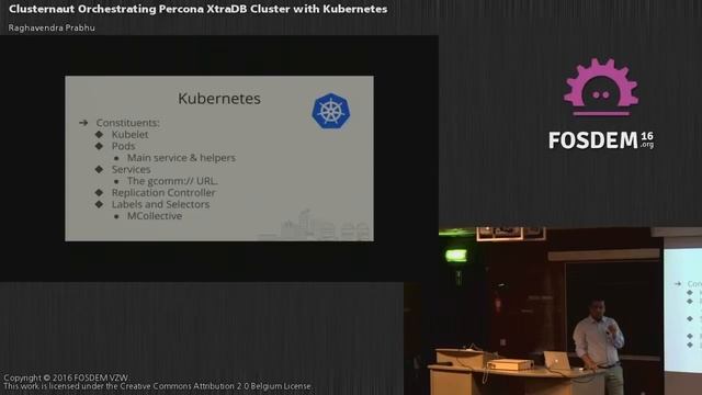 FOSDEM 2016 - H1308 - Clusternaut Orchestrating Percona Xtradb Cluster With Kubernetes.mp4 смотреть онлайн