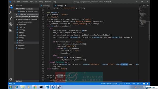 Networking Tutorial with Cisco CCNA 200-301 - 153 - Network Automation Application - Logs menu смотреть онлайн