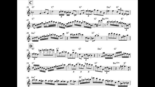 Cannonball Adderley play Barefoot Sunday blues - Bb version смотреть онлайн