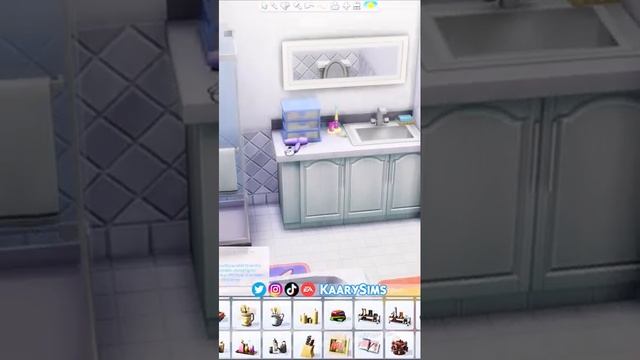 KIDS BATHROOM using the Bathroom Clutter kit! | The Sims 4: #shorts смотреть онлайн