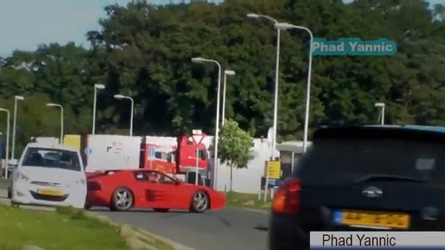 Ferrari 512 Testarossa Almost Crash! смотреть онлайн
