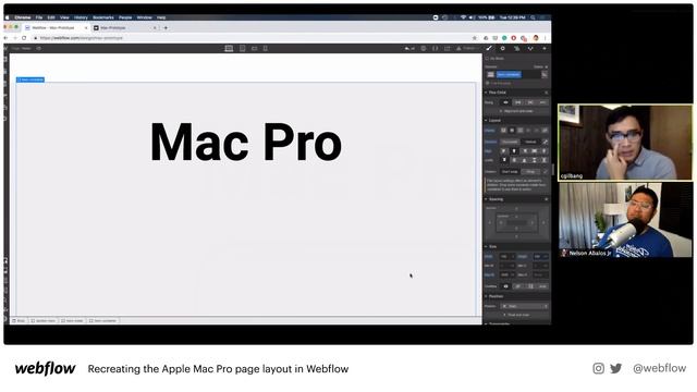 Recreating the Apple Mac Pro page layout in Webflow смотреть онлайн
