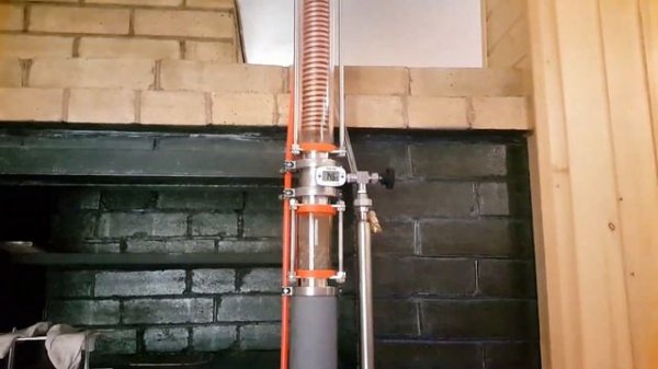 Ректификация спирта сырца на новом "пепелаце" Rectification of raw alcohol
