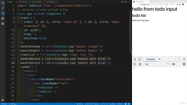 Creating Simple Todo App in ReactJs - App Component - Part 5 смотреть онлайн