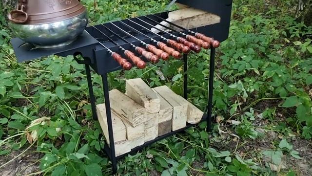 Мангал от Svargan.com с печкой под казан (Сварган производство печей и мангалов) смотреть онлайн