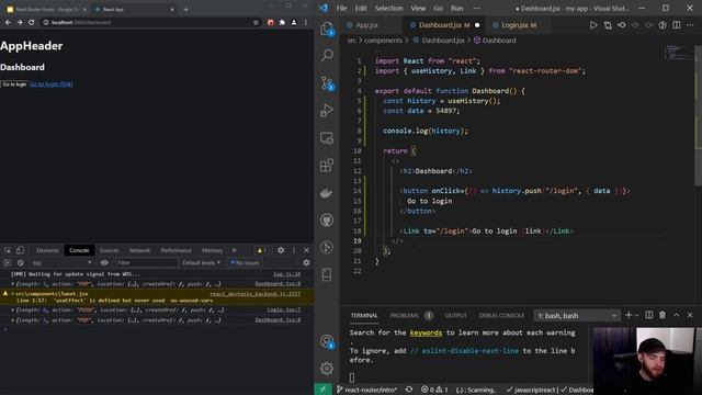 React Course - React Router - Hooks смотреть онлайн