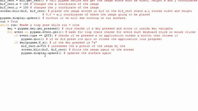 Pygame Making a Game Tutorial Image Movement (480p or HD) смотреть онлайн