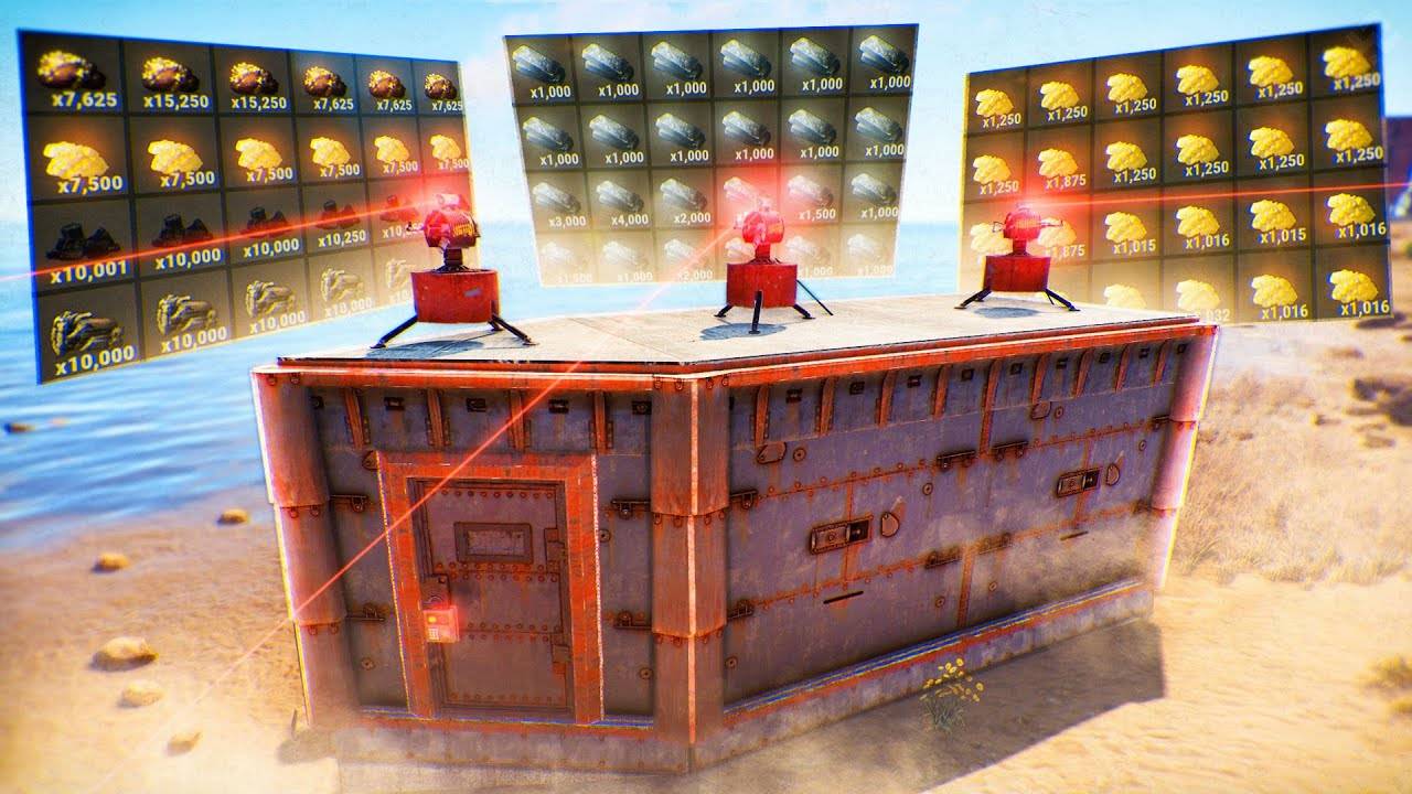 Маленький МВК домик Донатера забит Ресурсами до Отвала в Rust/Раст смотреть онлайн