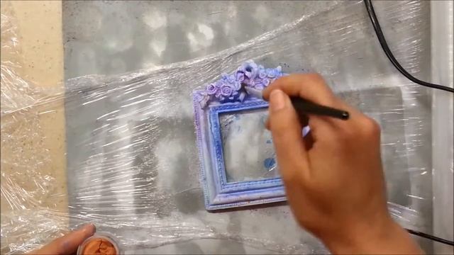 Красим рамочку Мастер класс Молды Лепнина Скрапбукинг Scrapbooking смотреть онлайн