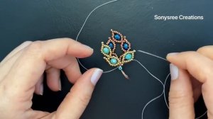 Leafy Leaf Earrings ? || DIY Beaded Earrings || How to make Beaded Earrings