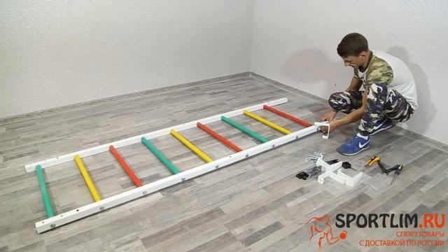 Шведская стенка сборка и установка от Sportlim.ru смотреть онлайн