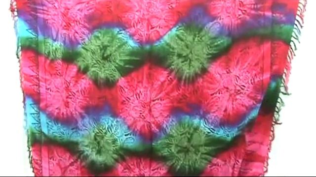 Mixed Color Star Burst Diamond Design Tie Dye Sarongs Hippie Clothing Styles WholesaleSarong.com смотреть онлайн