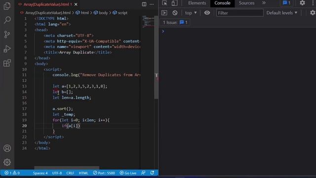 Remove Duplication from Array in JavaScript || Method-3 || The Dev смотреть онлайн