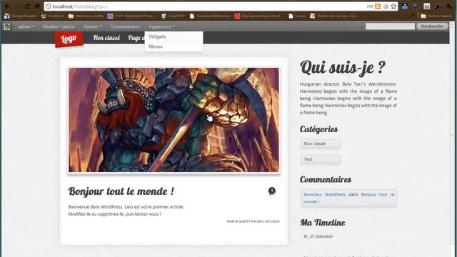 Tutoriel WordPress : Créer un site Wordpress depuis une maquette HTML смотреть онлайн