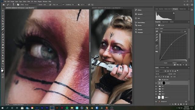 High-End Skin Retouching - FULL WALKTHROUGH // Photoshop 2020 смотреть онлайн