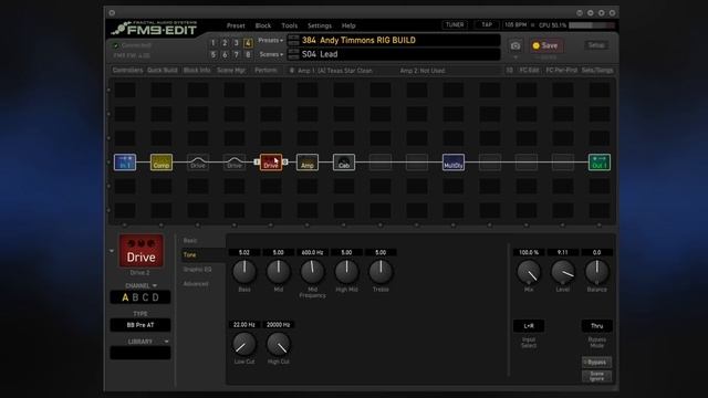 Andy Timmons Rig Build For Fractal Axe-Fx III, FM9 And FM3