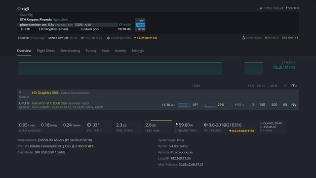 Удивительная GTX 1060 5GB — тесты в майнинге смотреть онлайн