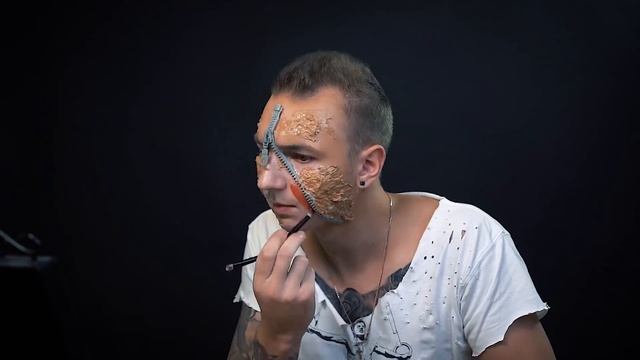 ДЕЛАЮ ГРИМ НА ХЭЛЛОУИН ? ZIPPER FACE makeup tutorial ? смотреть онлайн