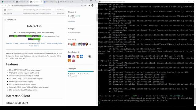 CVE-2021-44228 Log4Shell Lab Setup & Exploit смотреть онлайн