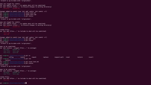 How to remove/undo files added by git add? смотреть онлайн