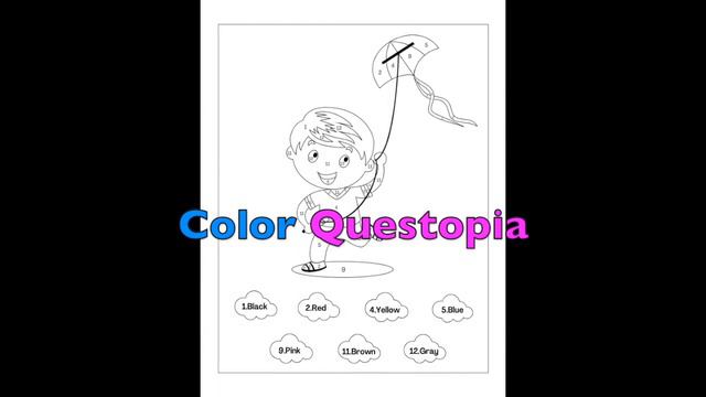 Color By Numbers For Kids Ages 4-8 Coloring Book - Color Questopia Flip Through! смотреть онлайн