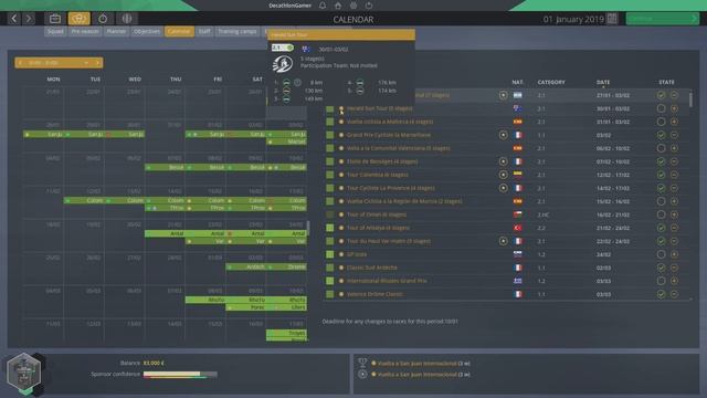 Pro Cycling Manager 2019 - Tutorial, Career Mode, Season Setup смотреть онлайн