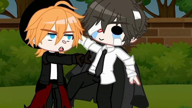 meme "ты должен быть сильным." Soukoku BSD Gacha Club. Чуя×Дазай смотреть онлайн