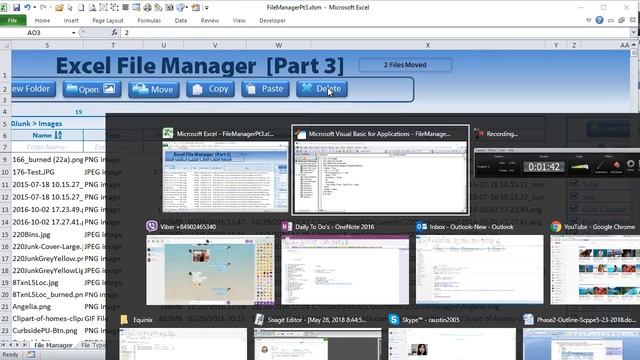 Create this Excel File manager, with Drag & Drop File Management [Part 3] смотреть онлайн