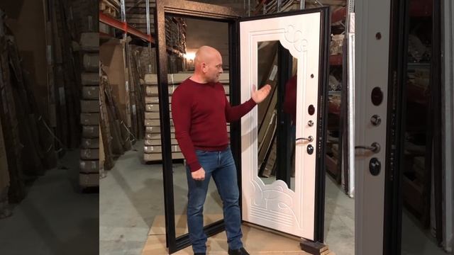 Видеообзор сейф дверь ОЛЬГА 3К лиственница белая смотреть онлайн