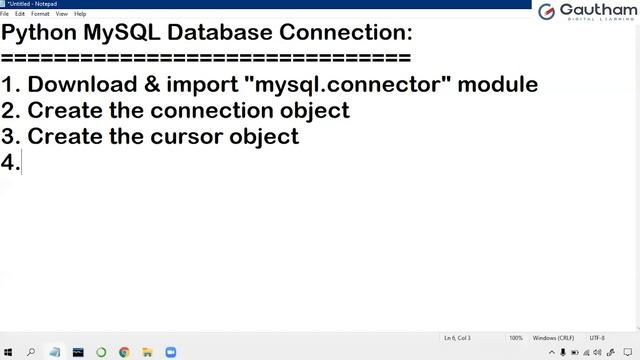 Data Manipulation Language & DB Connection | Python Training In Hyderabad | Lesson # 35 смотреть онлайн