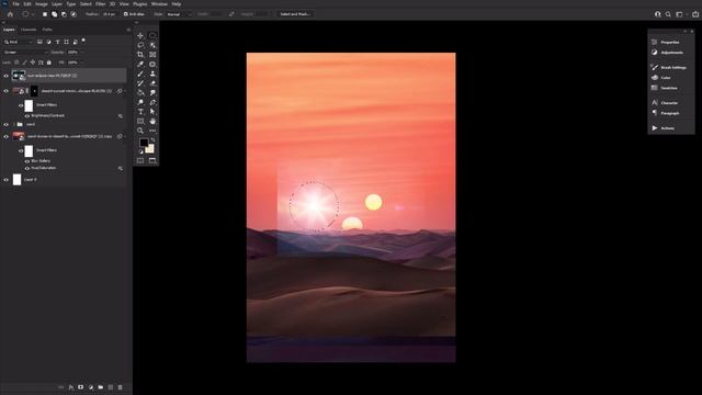 Create A Star Wars Tatooine Poster In Photoshop