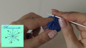 #167. Колокольчик.  Цветок связан крючком.