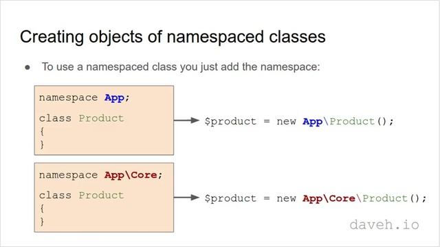 How to better organise your classes by using namespaces in PHP смотреть онлайн
