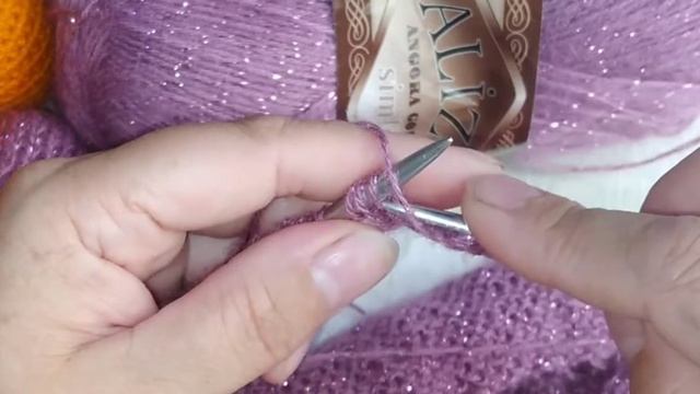 Ажурная кофточка из Alize angora gold simli смотреть онлайн