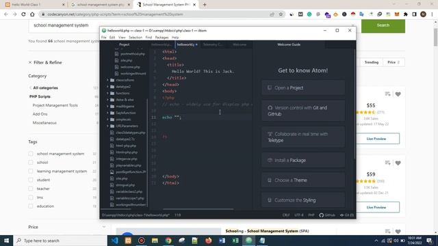 Php Class 1 Hello World - learn Php Tutorial 2022 смотреть онлайн