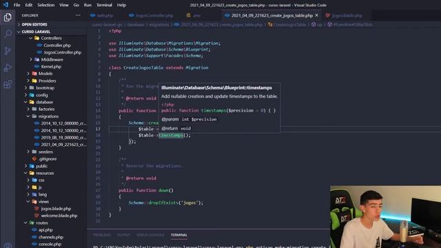 LARAVEL - 05 | Como trabalhar com MIGRATIONS | Crud #01 смотреть онлайн