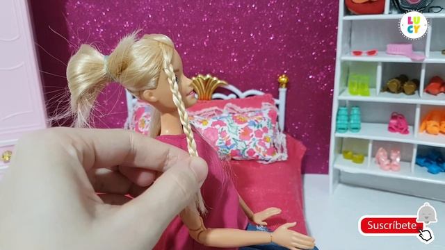 3 LINDOS CINTILLOS PARA BARBIE ❤️ Peinados fáciles para Barbie смотреть онлайн