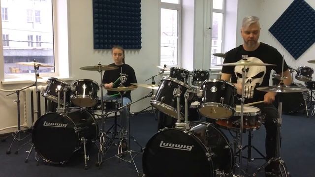 «Не Школа Барабанов» Тверь, моя ученица, Алина Григоращенко, 12 лет.