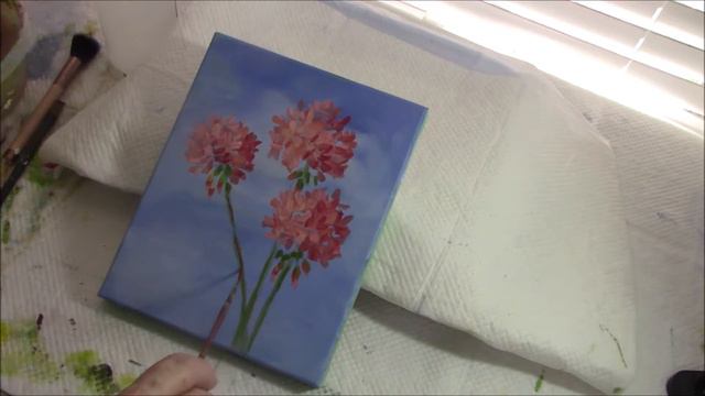 How I Paint Geraniums June 2019 смотреть онлайн